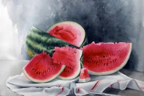 Нарисованный арбуз