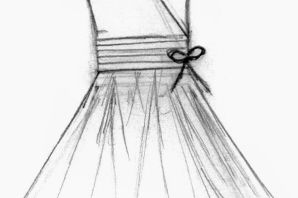 Платье рисунок