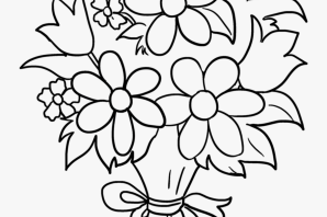 Букет рисунок легкий