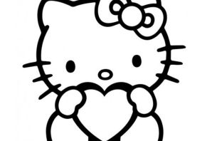 Хелло китти раскраска