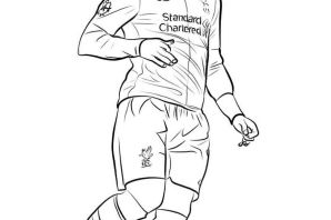Раскраска футболист месси