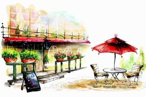 Кафе рисунок для детей