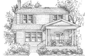 Эскизы домов и коттеджей