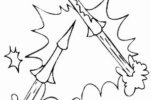 Салют раскраска