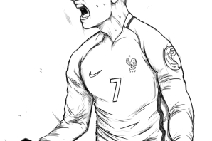 Футбол рисунок карандашом