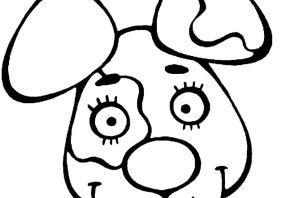 Раскраска морда собаки