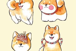 Корги рисунок легкий