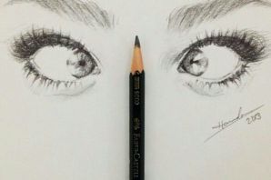 Нарисованные брови