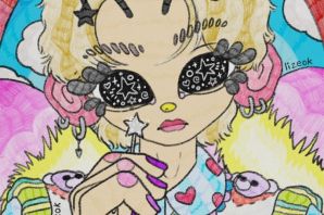 Раскраска в стиле инди кид