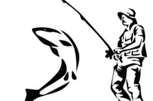 Рыбак раскраска