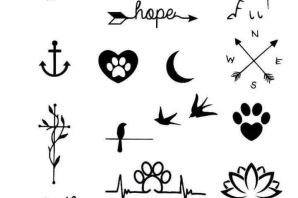 Тату для срисовки легкие