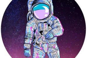 Шлем космонавта рисунок