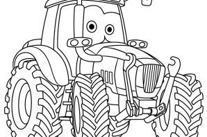 Трактор гоша раскраска