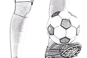 Футбол рисунок легкий
