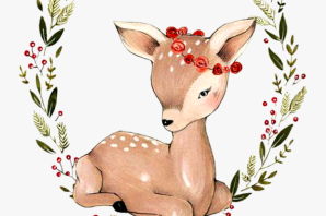 Маленький олененок рисунок