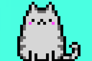 Кошка по клеточкам