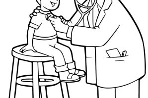 Рисунок врача легкий