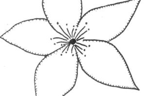 Лепесток раскраска