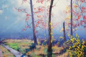 Нарисованный пейзаж