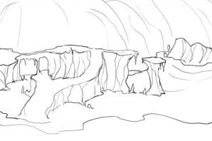 Пещера рисунок