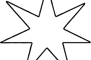 Звезда раскраска