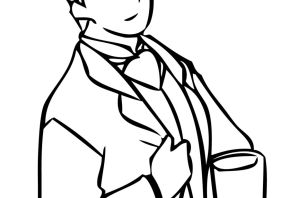 Раскраска мужик