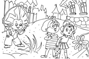 Знайка раскраска