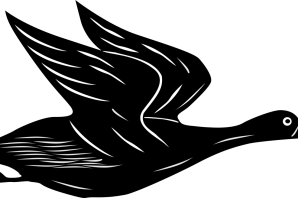 Трафарет утка