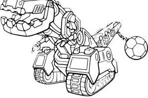 Раскраска робот танк