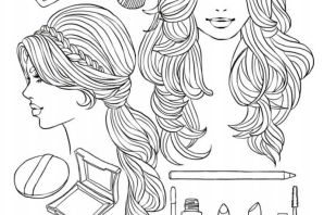 Раскраска макияж