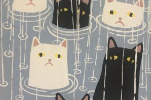 Котик рисунок