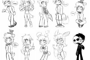 Раскраски фнаф милые