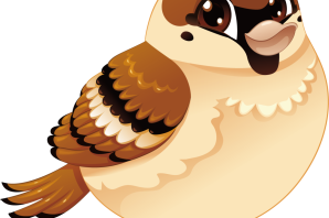 Рисунок воробья для детей