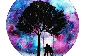 Рисунки на цветной бумаге