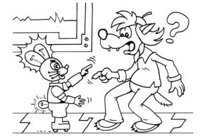 Волк из ну погоди раскраска