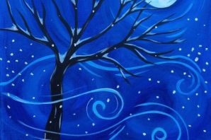 Зимние рисунки легкие