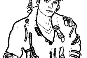 Майкл джексон раскраска