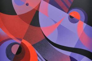 Красно синие рисунки