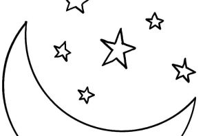 Трафарет месяц