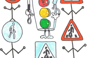 Детские рисунки пдд