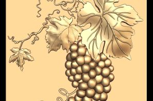 Виноградная гроздь рисунок