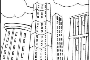 Рисунок многоэтажки