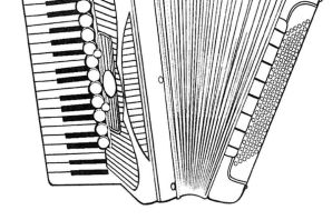 Аккордеон рисунок