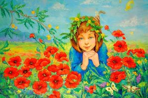 Рисунок лето красное