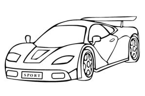 Раскраски машинки легкие
