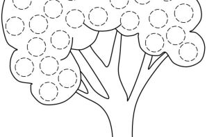 Раскраска фруктовый сад