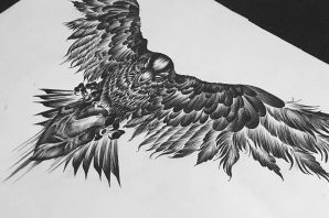 Орел эскиз