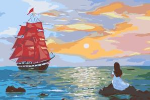 Ассоль алые паруса рисунок