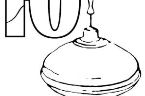 Юла раскраска для детей