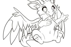 Раскраски дракончики